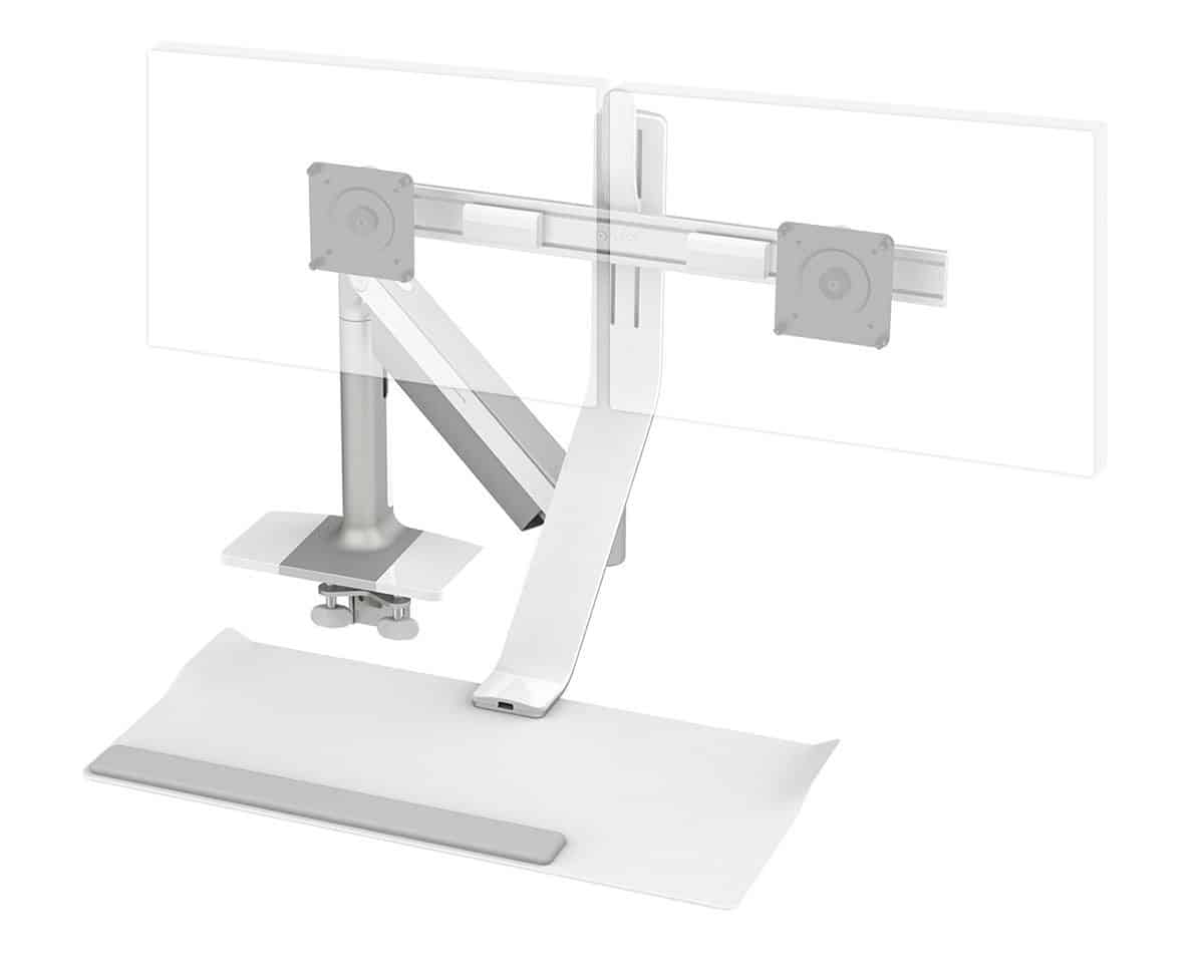 humanscale QuickStand Lite barre transversal courte showroomaudio