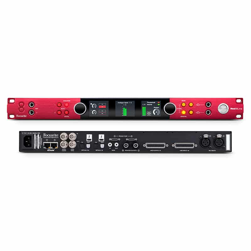 focusrite red 8 line showroomaudio